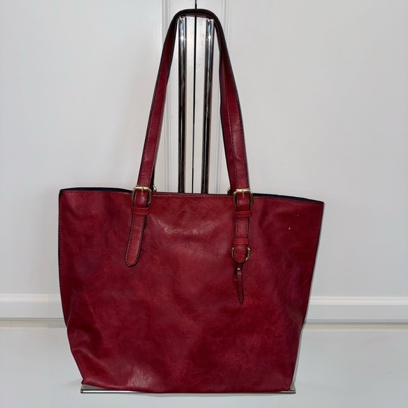 Handbags - Red Purse Tote Shoulder Bag NWOT